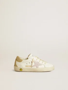 Super-Star Junior with lilac leather star and glitter heel tab
