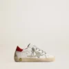Super-Star Junior with suede star and red leather heel tab
