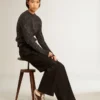 Super-Star Sabots in glitter with brown star and shearling lining