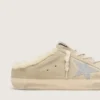 Super-Star Sabots with Swarovski crystal star and shearling lining