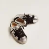 Super-Star sneakers in silver leather with suede inserts