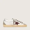 Super-Star with burgundy glitter star and silver heel tab