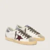 Super-Star with burgundy glitter star and silver heel tab