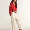 Super-Star with burgundy glitter star and silver heel tab