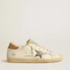 Super-Star with silver leather star and crocodile-print leather heel tab