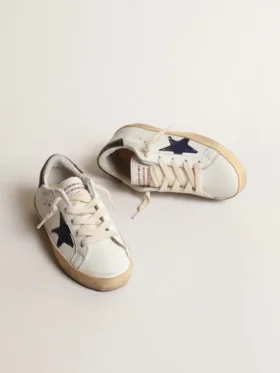 Super-Star Young in nappa with a printed star and black heel tab