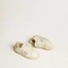 Super-Star Young with lilac leather star and glitter heel tab