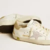 Super-Star Young with lilac leather star and glitter heel tab