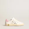 Super-Star Young with silver leather star and pink heel tab