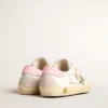Super-Star Young with silver leather star and pink heel tab