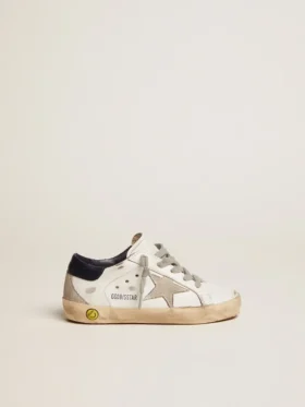 Junior Super-Star with gray suede star and blue heel tab
