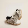 Junior Super-Star with gray suede star and blue heel tab