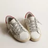 Super-Star Young with suede star and red leather heel tab
