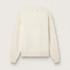 Sweatshirt in aged white with reverse logo on the back - Jersey Capsule