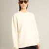 Sweatshirt in aged white with reverse logo on the back - Jersey Capsule