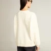 Sweatshirt in aged white with reverse logo on the back - Jersey Capsule