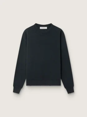 Sweatshirt in washed black with reverse logo on the back - Jersey Capsule