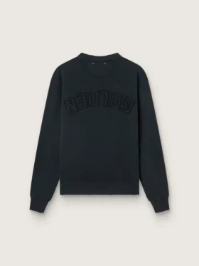 Sweatshirt in washed black with reverse logo on the back – Jersey Capsule