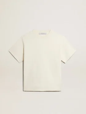 T-shirt in aged white with reverse logo on the back - Jersey Capsule