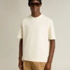 T-shirt in aged white with reverse logo on the back - Jersey Capsule