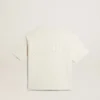 T-shirt in aged white with reverse logo on the back - Jersey Capsule