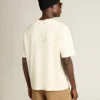 T-shirt in aged white with reverse logo on the back - Jersey Capsule