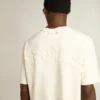 T-shirt in aged white with reverse logo on the back - Jersey Capsule