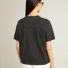 T-shirt in washed black with reverse logo on the back - Jersey Capsule