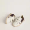 Teen Ball Star in purple glitter with white leather star and heel tab