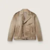 Unisex hand-treated and hand-dyed leather jacket