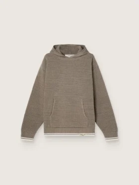 Unisex hooded sweatshirt in dove gray