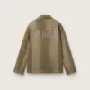 Unisex padded jacket in shades of khaki