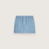 Unisex shorts in light blue cotton twill