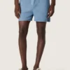Unisex shorts in light blue cotton twill