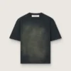 Unisex T-shirt in black cotton jersey with embroidered logo
