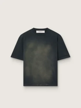 Unisex T-shirt in black cotton jersey with embroidered logo