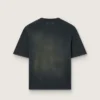Unisex T-shirt in black cotton jersey with embroidered logo
