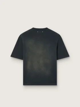 Unisex T-shirt in black cotton jersey with embroidered logo