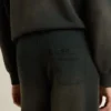Unisex washed black joggers
