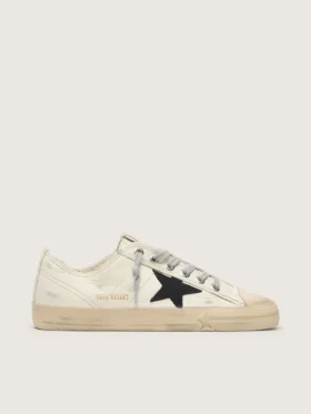 V-Star in nappa leather with black nubuck leather star