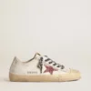 V-Star with pink glitter star and metallic leather heel tab
