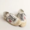 V-Star with pink glitter star and metallic leather heel tab