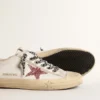 V-Star with pink glitter star and metallic leather heel tab