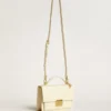 Venezia Bag in butter-colored boarded leather with double charm