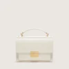 Venezia Bag in butter-colored boarded leather with gold details
