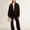 Venezia Bag in butter-colored boarded leather with gold details