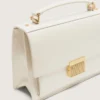 Venezia Bag in butter-colored boarded leather with gold details