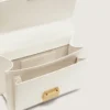 Venezia Bag in butter-colored boarded leather with gold details