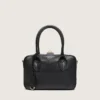 Vita Bag in black sheepskin leather with gold details