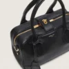 Vita Bag in black sheepskin leather with gold details